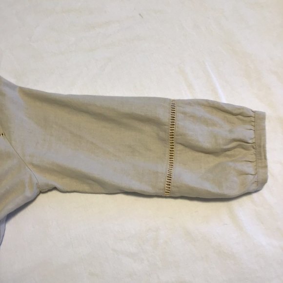JONES New York Linen Button Front Blouse - Picture 7 of 7